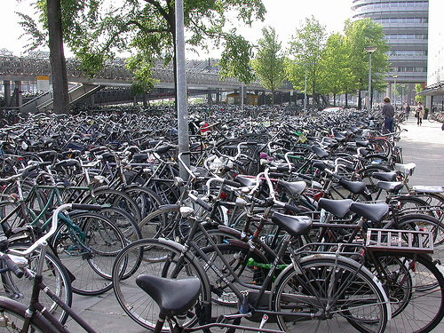 Aparcamiento de bicicletas en Amsterdam